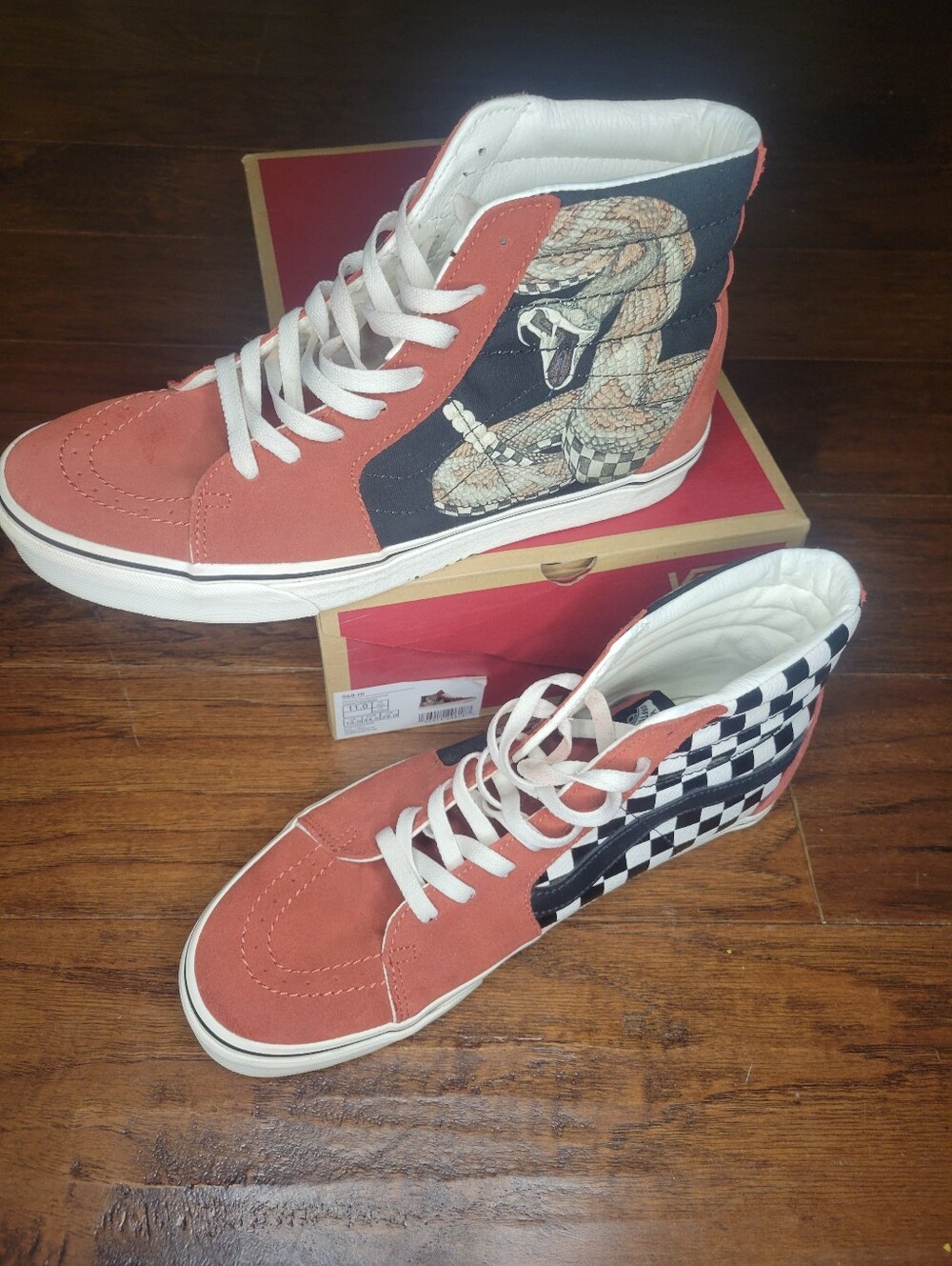 Vans Sk8-Hi High Top Sneakers Snake/Chili Oil